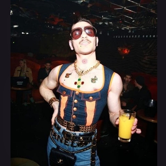 Vintage Jean Paul Gaultier Y2K 90s Archival Denim Corset Top - Picture 9 of 9